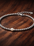 Treated Freshwater Cultured Pearl & Beads Bracelet — display on walnut