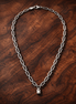 Pandora ME Medium-Link Chain Necklace — display on walnut