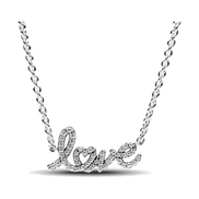 Sparkling Handwritten Love Collier Necklace - XL201
