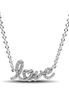 Sparkling Handwritten Love Collier Necklace - XL201
