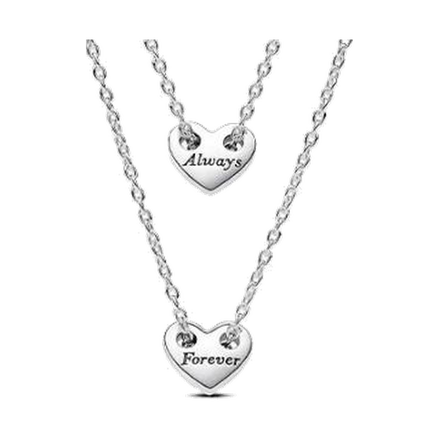 Forever & Always Splittable Heart Collier Necklaces Necklace - XL206