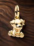 Minnie Robot Charm - Minnie-Inspired Robot Charm — display on walnut