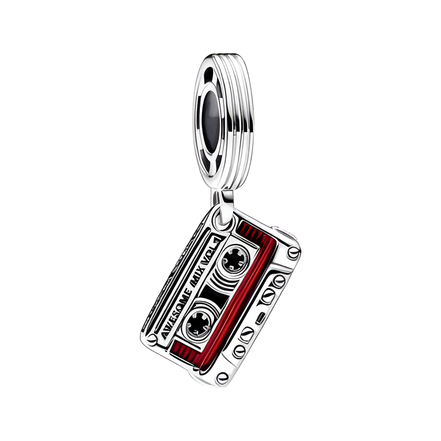 Red Movie Ticket Dangle Charm - ZZ1028