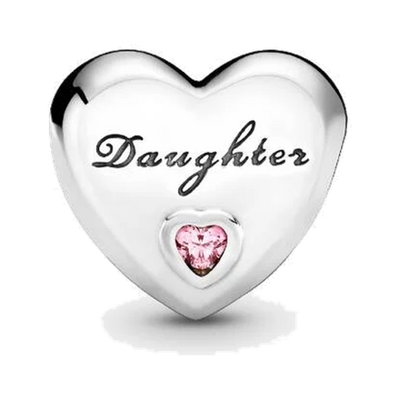 Daughter Heart Charm - ZZ1146 - 791726PCZ image 2