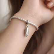 Daughter Heart Charm — worn on wrist