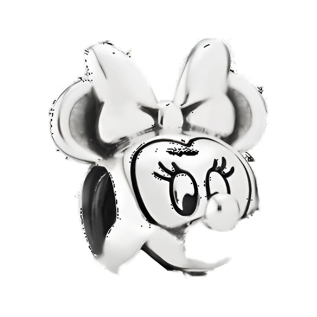 Minnie Mouse Face Charm - Minnie Mouse Bow Face Charm — product