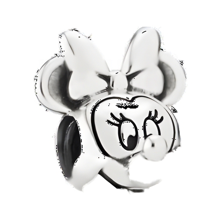 Minnie Mouse Face Charm - Minnie Mouse Bow Face Charm — product