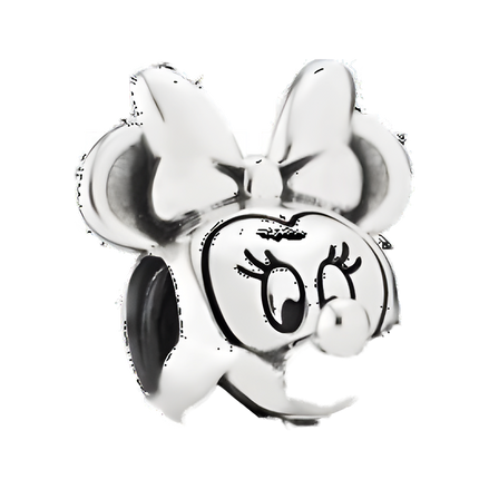 Minnie Mouse Face Charm - Minnie Mouse Bow Face Charm — product