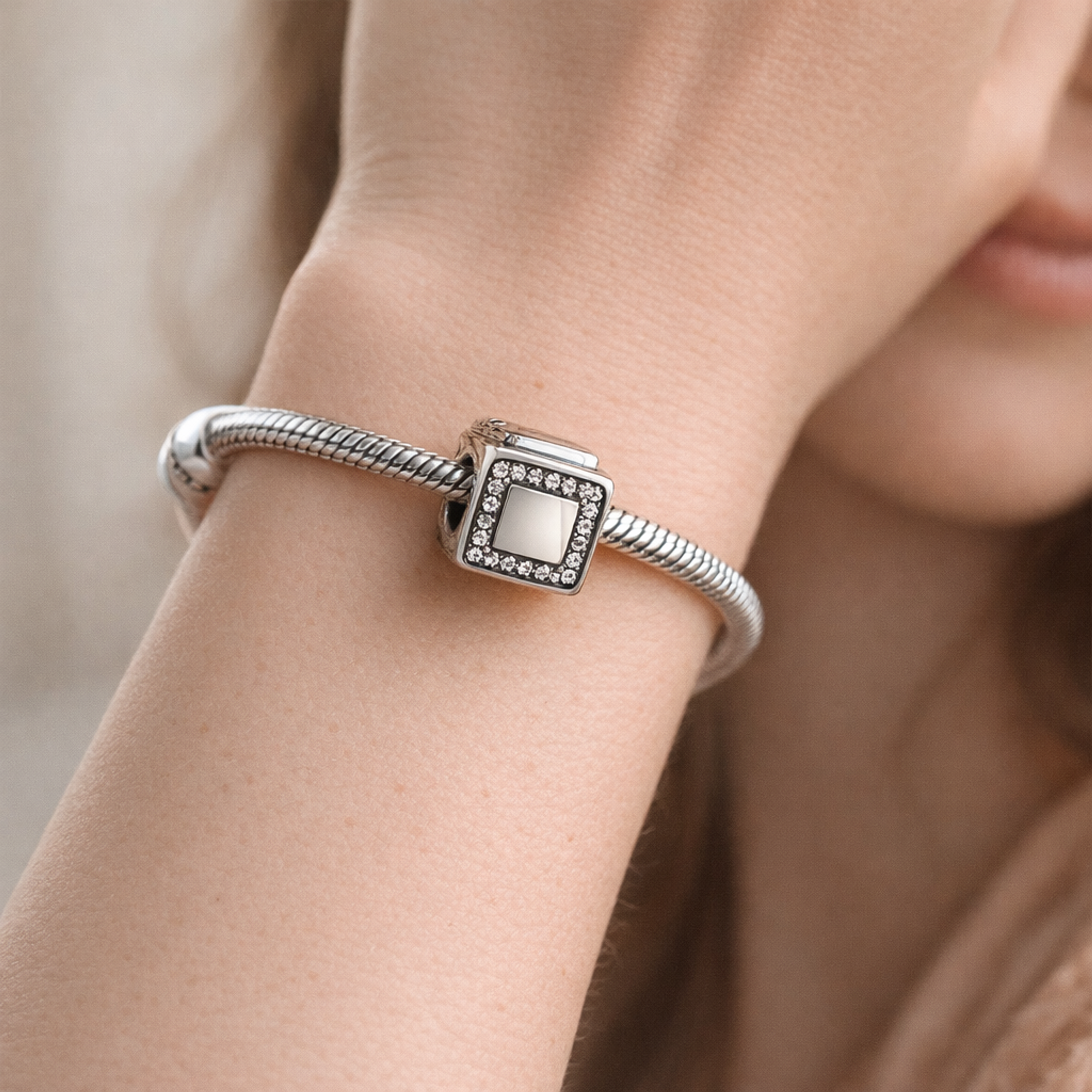 Eau de Pandora Bottle Charm - Perfume Bottle Charm — worn on wrist