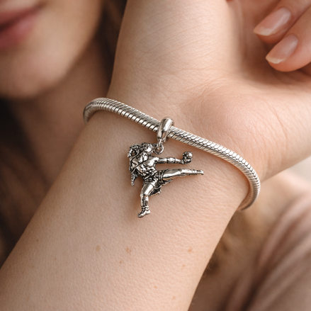Tiny Branch Bird Charm - Tiny Bird and Branch Charm — worn on wrist