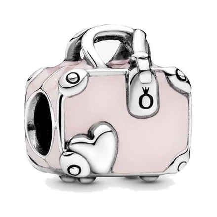 Pink Travel Bag Charm - ZZ1193 - 798063EN124 image 1