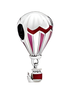 Red and White Hot Air Balloon Charm - ZZ1195