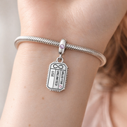New York Ticket Charm - I Love NY Ticket Dangle Charm — worn on wrist
