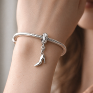 Figure Skate Charm - Ice Skate Dangle Charm — worn on wrist