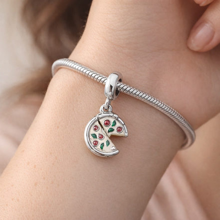 Paint Palette Charm - Artist Paint Palette Dangle Charm — worn on wrist