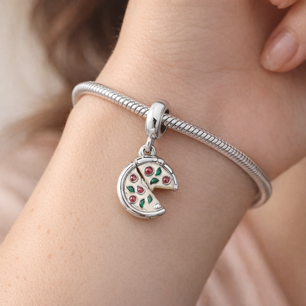 Paint Palette Charm - Artist Paint Palette Dangle Charm — worn on wrist