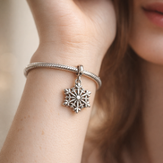 Sparkling Herbarium Cluster Charm — worn on wrist