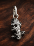 Giraffe Charm - Giraffe Animal Dangle Charm — display on walnut