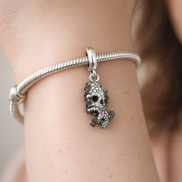 Giraffe Charm - Giraffe Animal Dangle Charm — worn on wrist