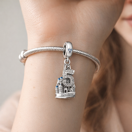 Castle Landmark Charm - Fairytale Castle Landmark Charm — worn on wrist