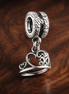 Princess Tiara Charm - Princess Tiara Dangle Charm — display on walnut