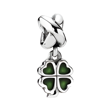 Green Four Leaf Clover Charm - ZZ1297