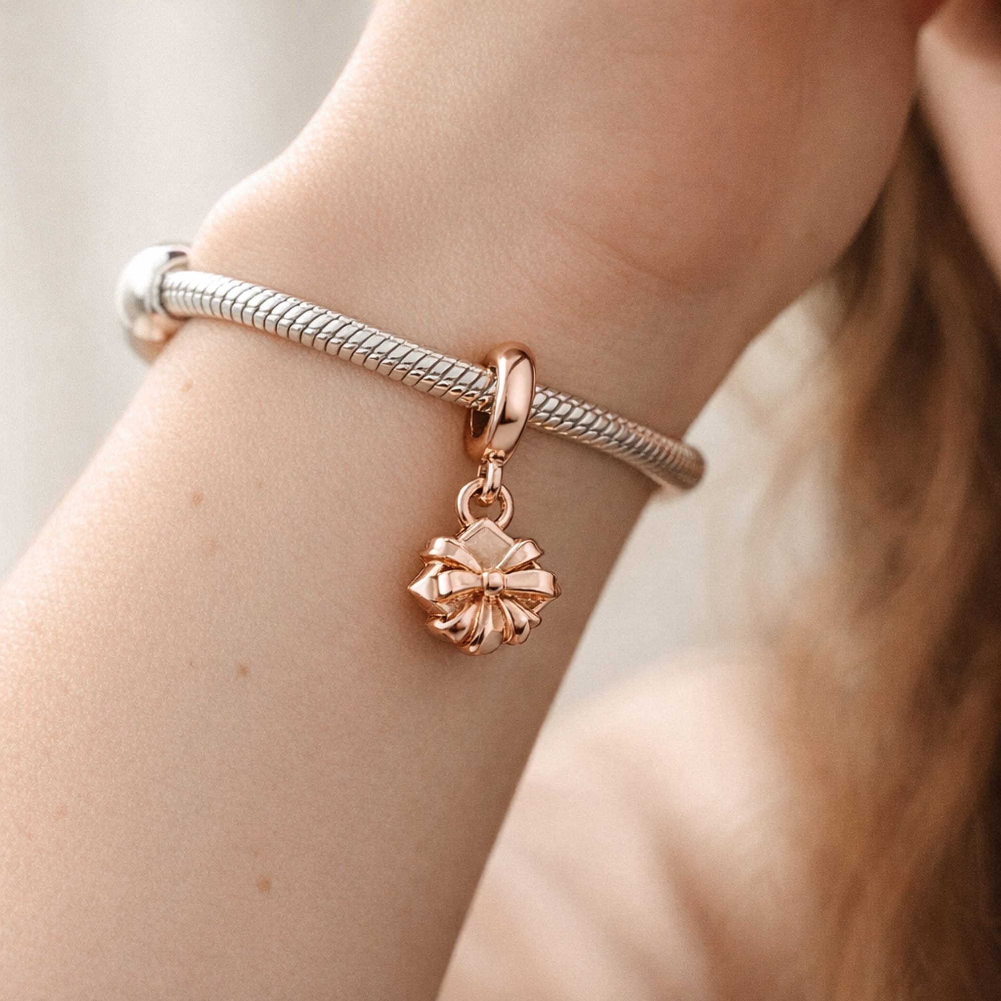 Happy Birthday Gift Openable Dangle Charm — worn on wrist