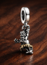 Mermaid Dangle Charm - Little Mermaid Dangle Charm — display on walnut