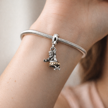 Mermaid Dangle Charm - Little Mermaid Dangle Charm — worn on wrist