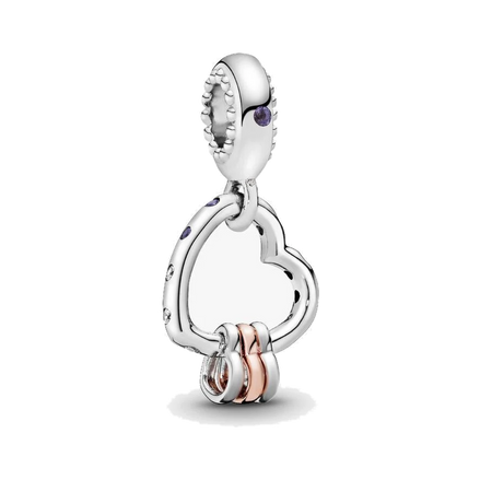 Heart Full of Hearts Dangle Charm - ZZ1436 - 787247NLCMX image 2