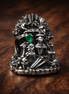 Game of Thrones The Iron Throne Charm — display on walnut