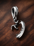 Pandora ME Freehand Heart Mini Dangle Charm — display on walnut