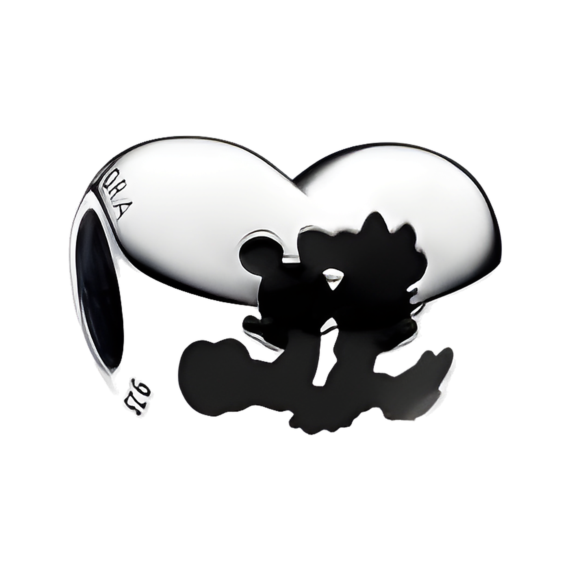 Mickey Mouse Silhouette Charm - Mickey Mouse Silhouette Bead Charm — product