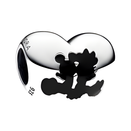 Mickey Mouse Silhouette Charm - Mickey Mouse Silhouette Bead Charm — product