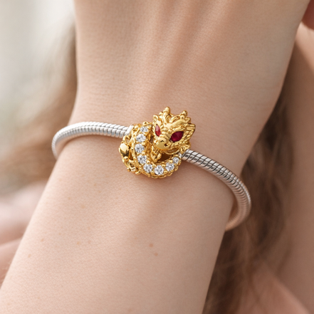 Dragon Charm — worn on wrist