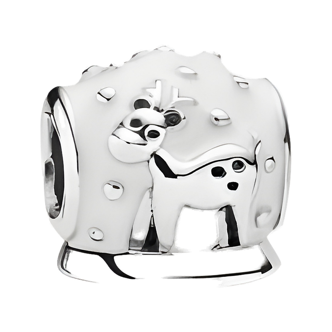 White Polar Bear Family Charm - ZZ1537