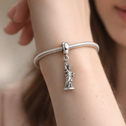 New York Statue of Liberty Dangle Charm — worn on wrist