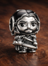 Game of Thrones Jon Snow Charm — display on walnut
