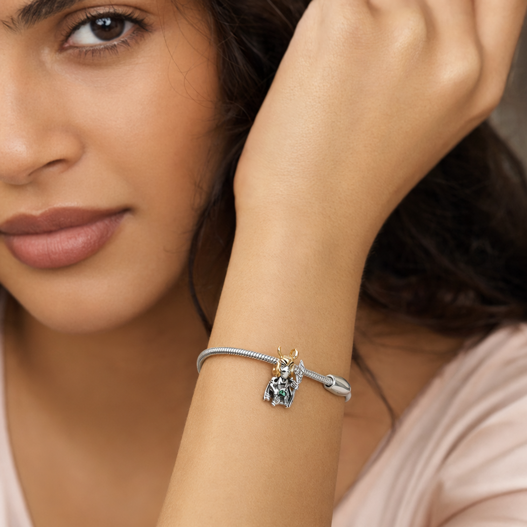 Mary Poppins Inspired Charm - Umbrella Nanny Storybook Charm — worn on wrist