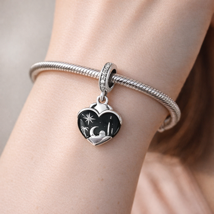 Las Vegas Night Charm - Las Vegas Night Charm — worn on wrist