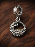 Tropical Hawaii Dangle Charm — display on walnut