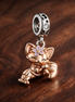 Tinker Bell Fairy Charm - Tinker Bell Fairy Charm — display on walnut