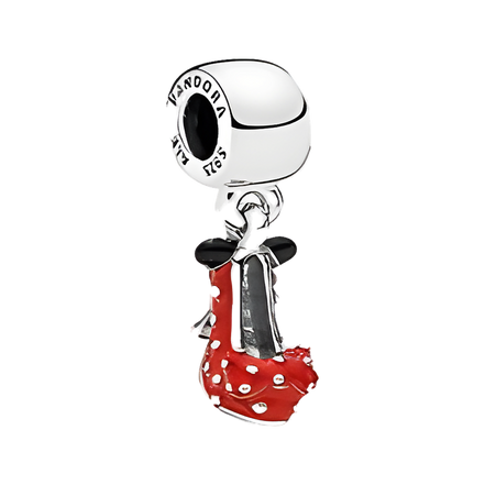 Minnie-Inspired Polka Dot Dress Charm - ZZ1644