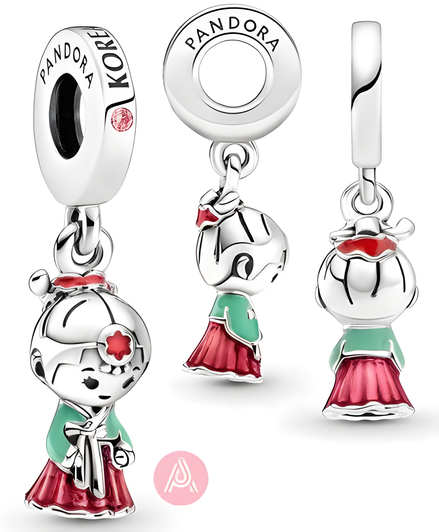 Holiday Doll Trio Dangle - Holiday Doll Trio Dangle Charm
