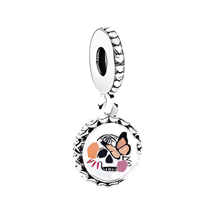 Sugar Skull Floral Charm - ZZ1654