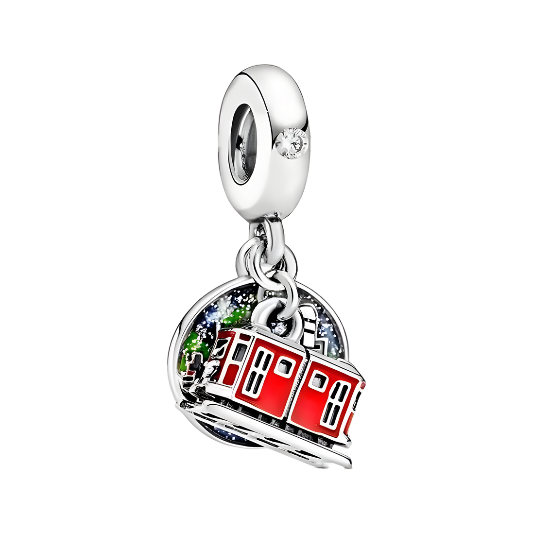 Red Cable Car Charm - ZZ1657