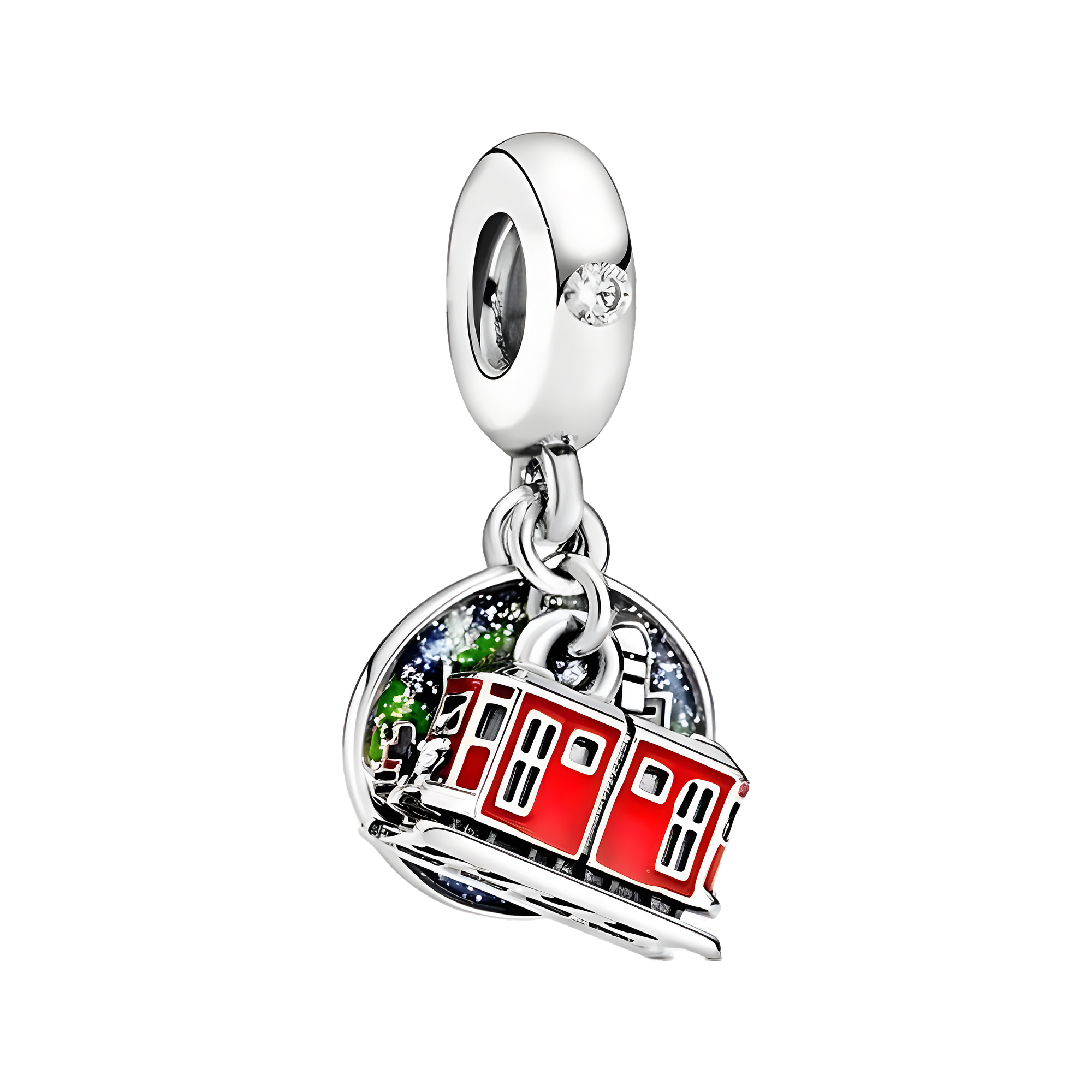 Red Cable Car Charm - ZZ1657