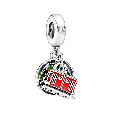 Red Cable Car Charm - ZZ1657