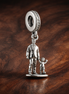 Statue of Liberty Dangle - Statue of Liberty Dangle Charm — display on walnut