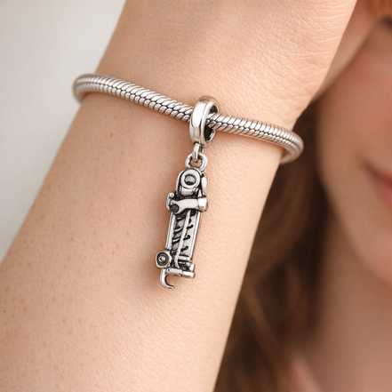 Skateboard and Ruler Charm - Skateboard and Ruler Charm — worn on wrist